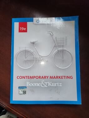 Contemporary Marketing 19th Edition Boone Kurtz Cengage Textbook